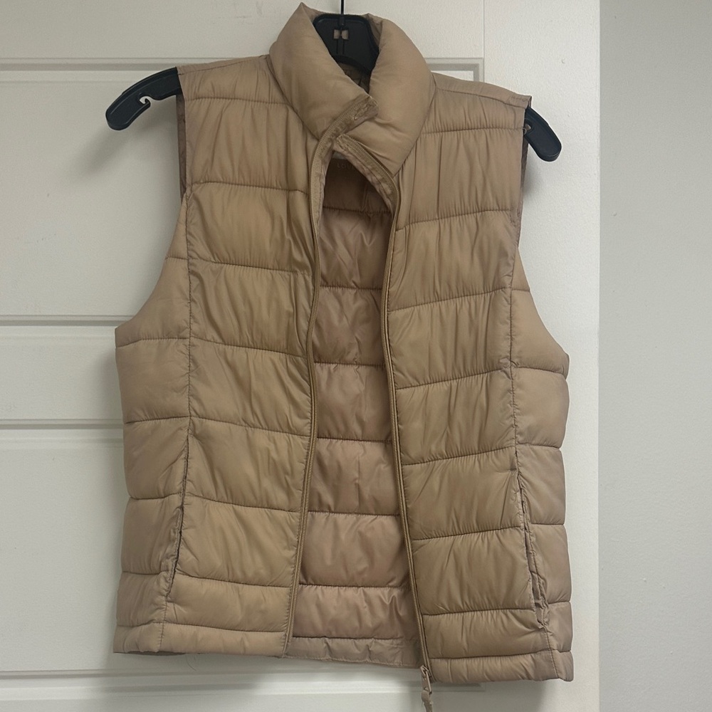 Tan Puffer Vest